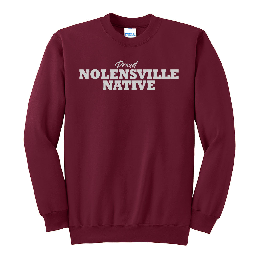 Proud Nolensville Native LS Maroon Tee