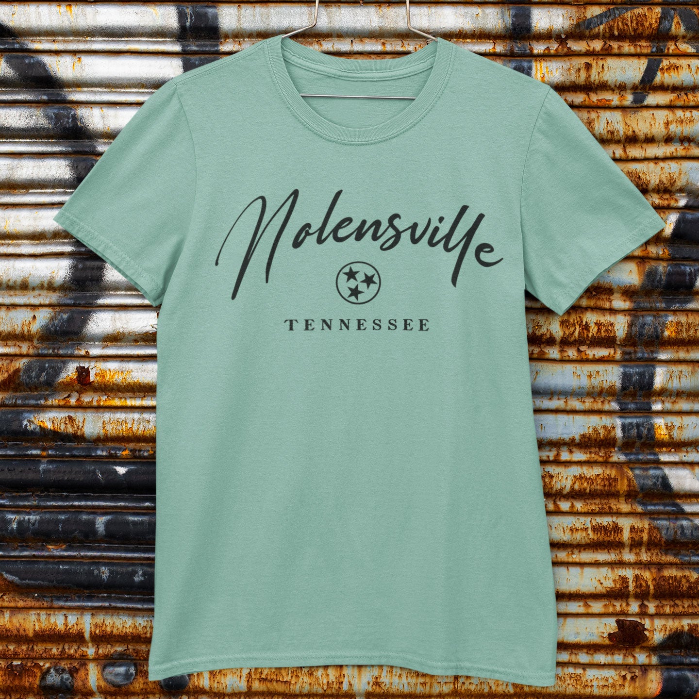 Nolensville TN (Heather Dusty Sage) Unisex Tee