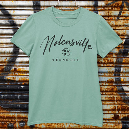 Nolensville TN (Heather Dusty Sage) Unisex Tee